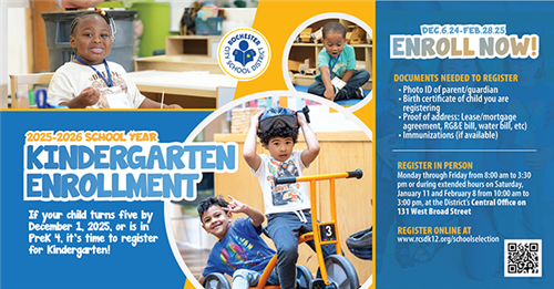 Kindergarten Enrollment | Now through February 28, 2025